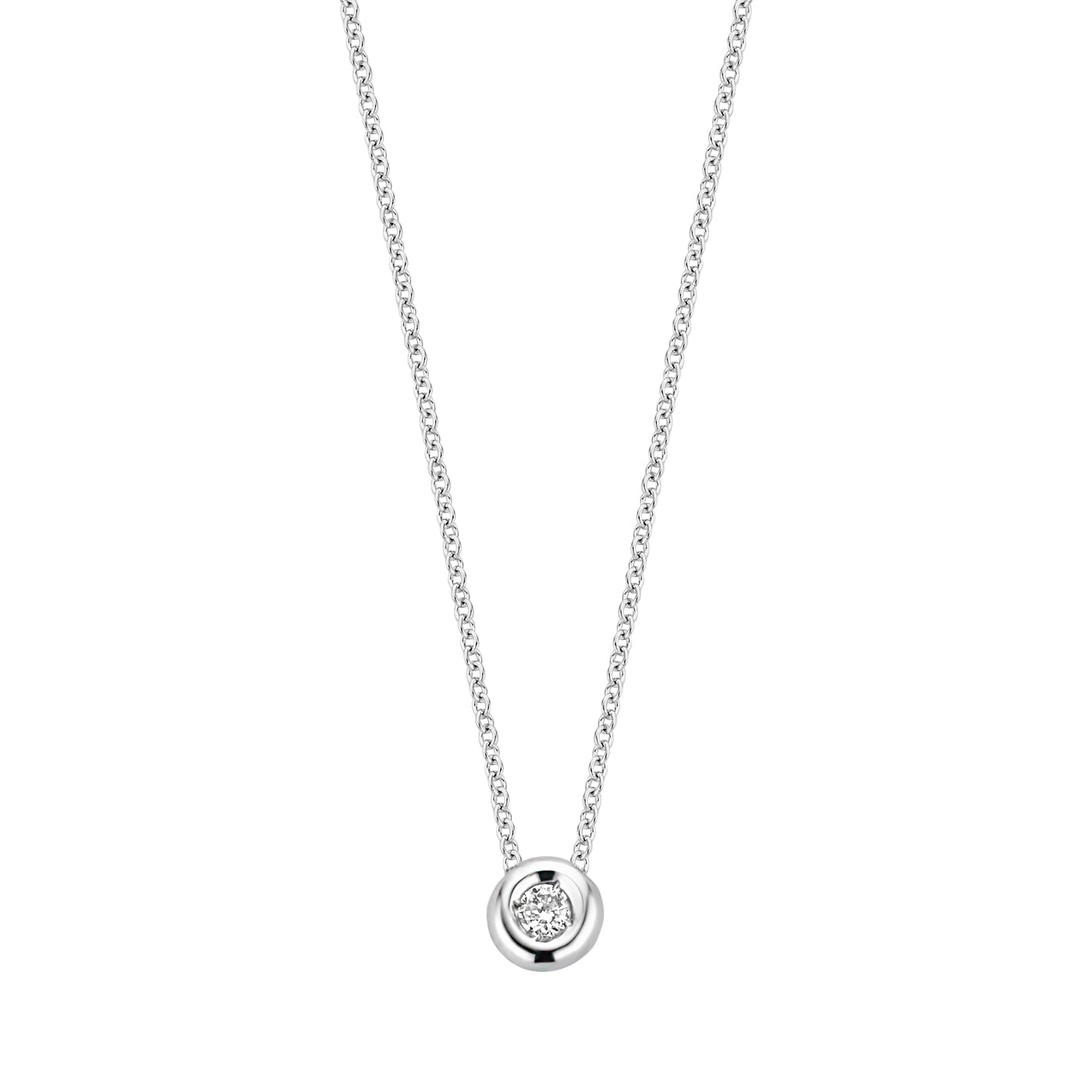 Blush Diamonds 14 karat white gold Necklace 3113WDI