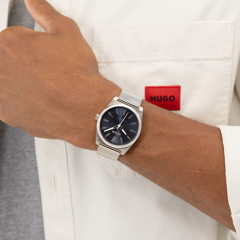 Hugo Boss #ARK Silver Men's Watch HU1530439-zoom-