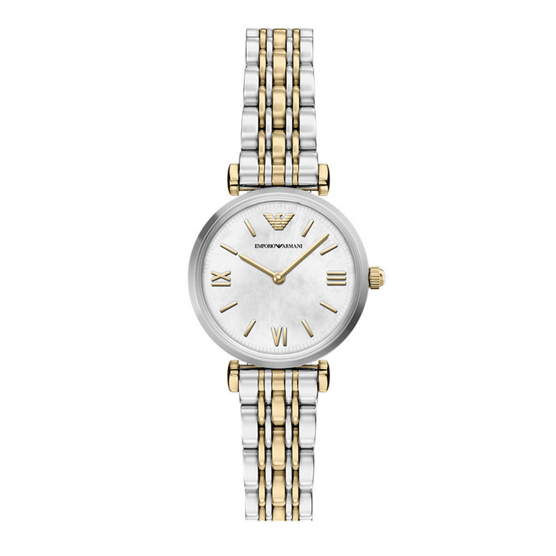 Emporio Armani Round White Dial Watch AR11769-zoom-
