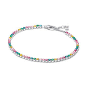 Pandora Timeless 925 Sterling Silver Rainbow Tennis Bracelet 593927C03