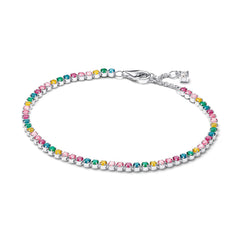 Pandora Timeless 925 Sterling Silver Rainbow Tennis Bracelet 593927C03