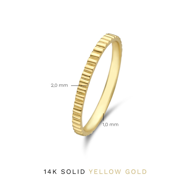 Isabel Bernard Rivoli L'Abbaye 14 Carat Gold Ring IB330005-50-zoom-