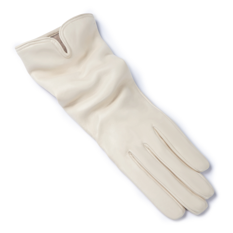 Isabel Bernard Honoré Sylvie cream goatskin leather gloves IB67004-372-7-zoom-