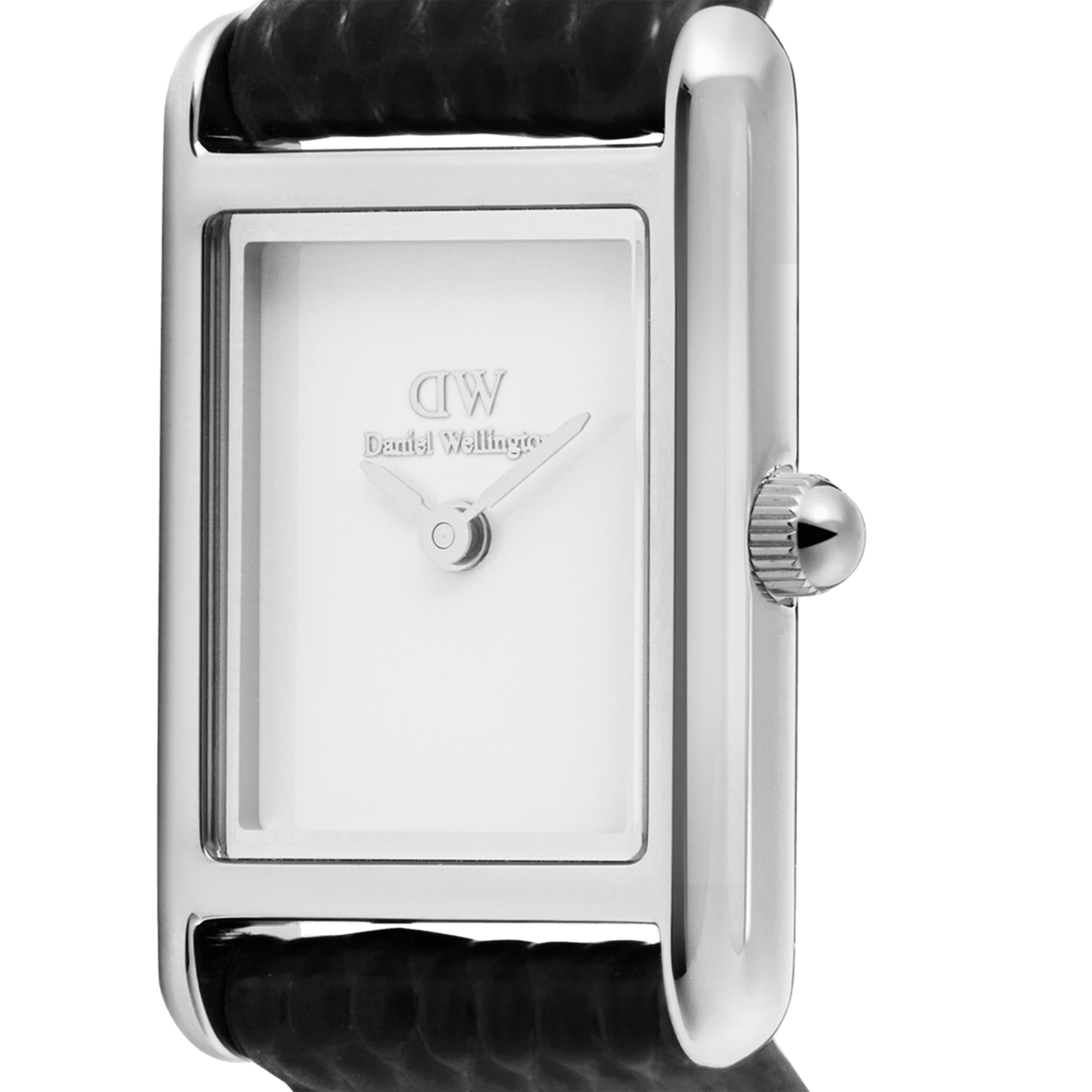 Daniel Wellington Bound Mini Black Lizard Silver Women's Watch DW00100901