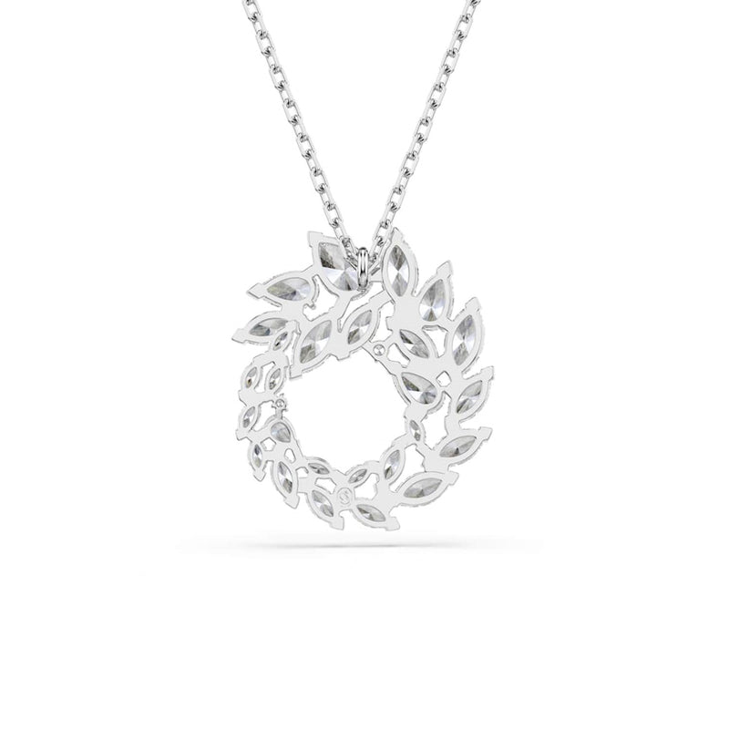 Swarovski Mesmera Glam Silver-Tone Necklace with Circle Pendant 5759837-zoom-