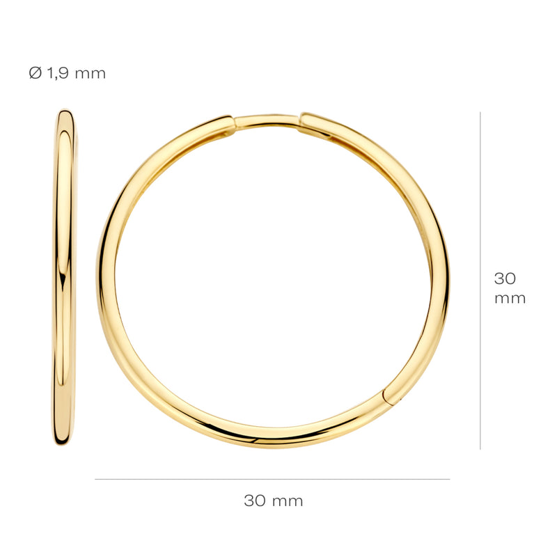 Blush 14 karat gold Earrings 7312YGO-zoom-