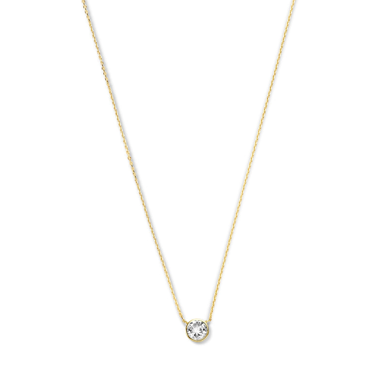 Violet Hamden Venus 925 Sterling Silver Gold-coloured Necklace with Birthstone VH340010-NOV-zoom-