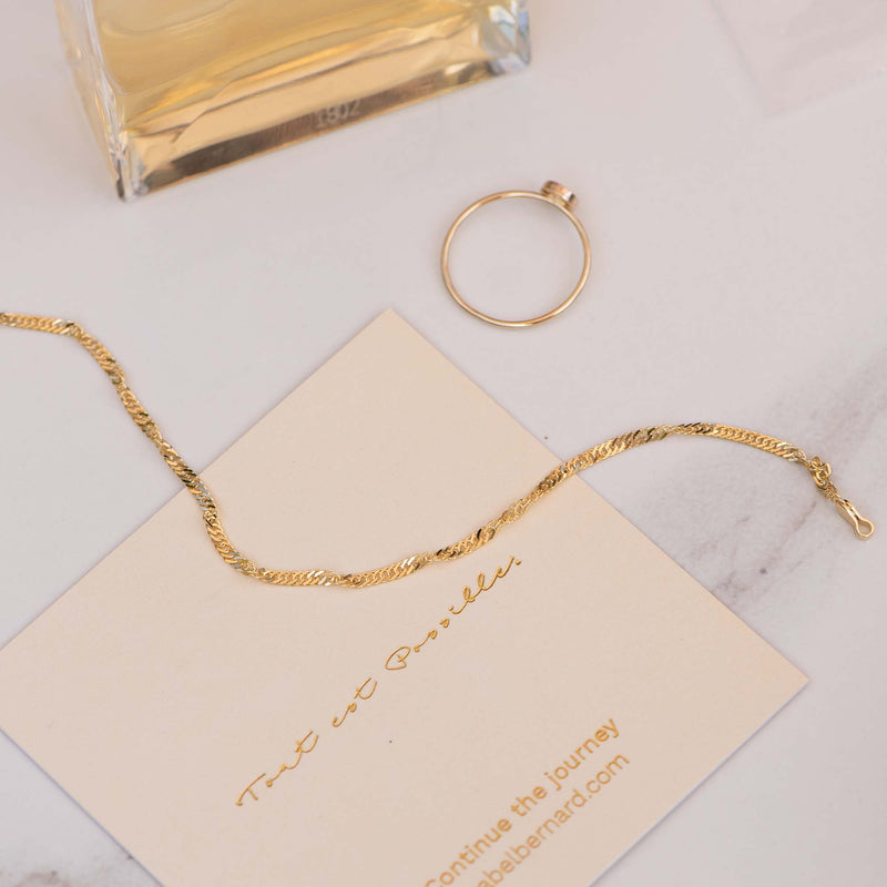 Isabel Bernard Rivoli Lilou 14 Carat Golden Bracelet IB320077-zoom-