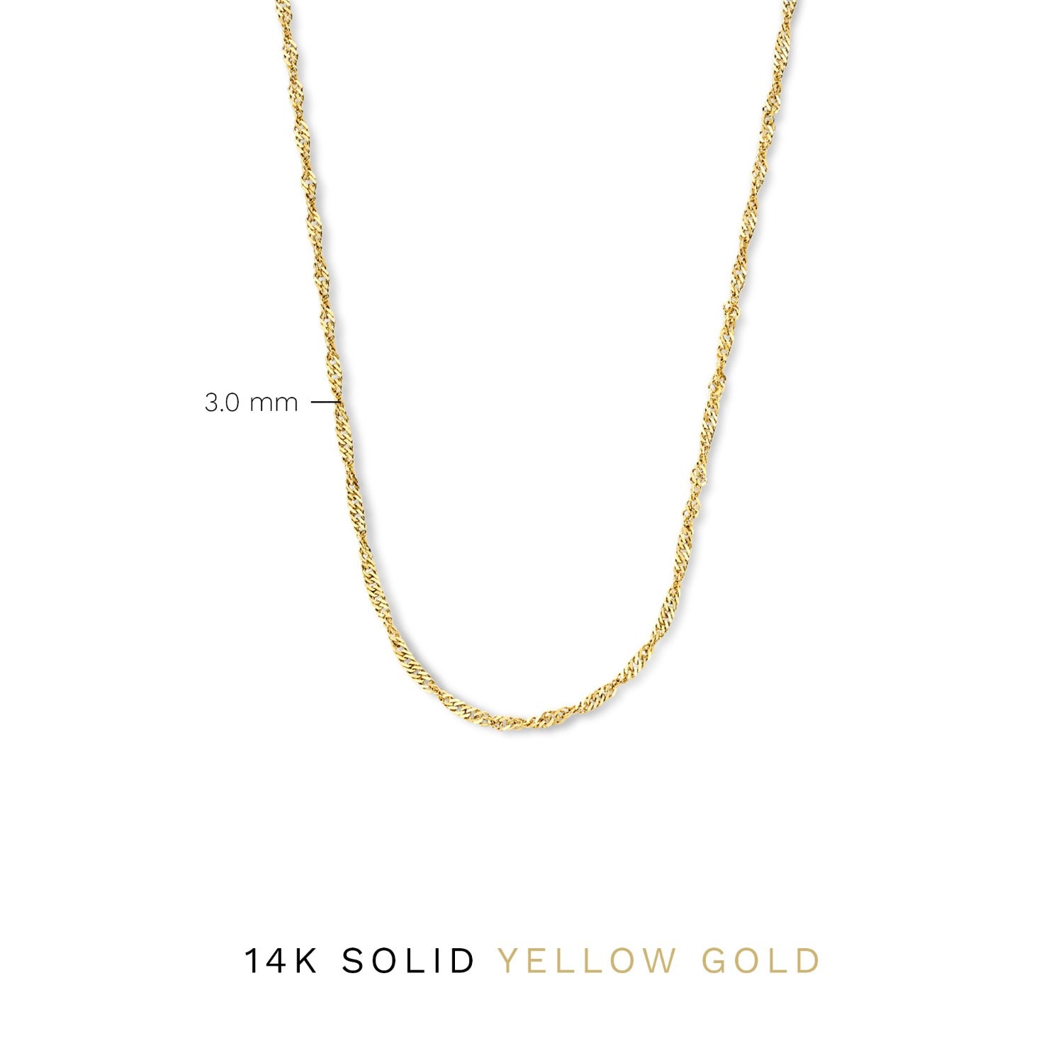 Isabel Bernard Rivoli Lilou 14 Carat Golden Necklace IB340113