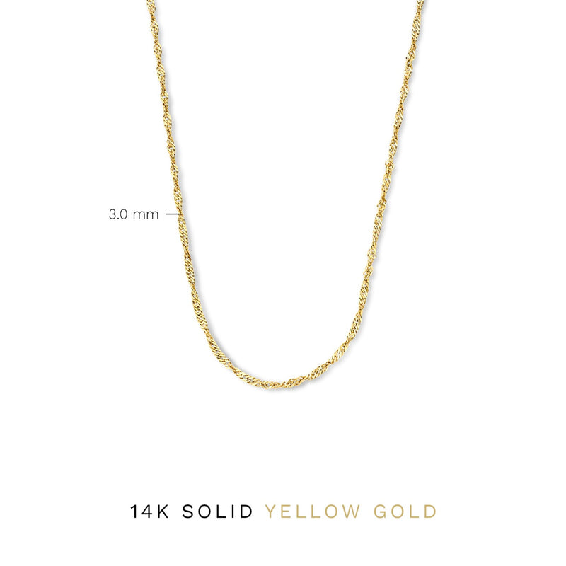 Isabel Bernard Rivoli Lilou 14 Carat Golden Necklace IB340113-zoom-