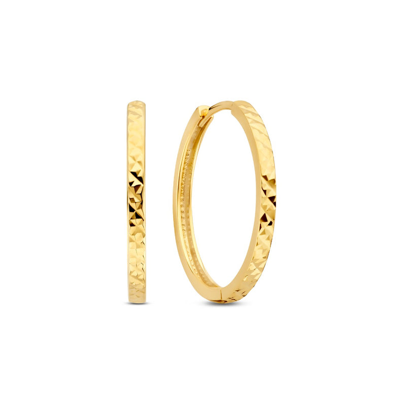 Beloro Jewels Regalo d'Amore 9 karat gold hoop earrings gift set BO90032-zoom-