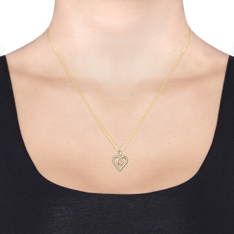 Elli 925 Sterling Silver Necklace with Zirconia 2004-BF-0007654-001-zoom-