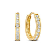 Isabel Bernard 14 Carat Golden Le Marais Tiphaine KlapHoop Earrings IB360200