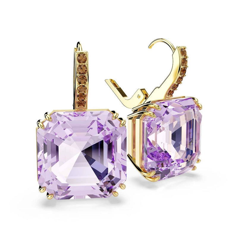 Swarovski Millenia Gold-Tone Earrings with Purple Crystal 5759990-zoom-