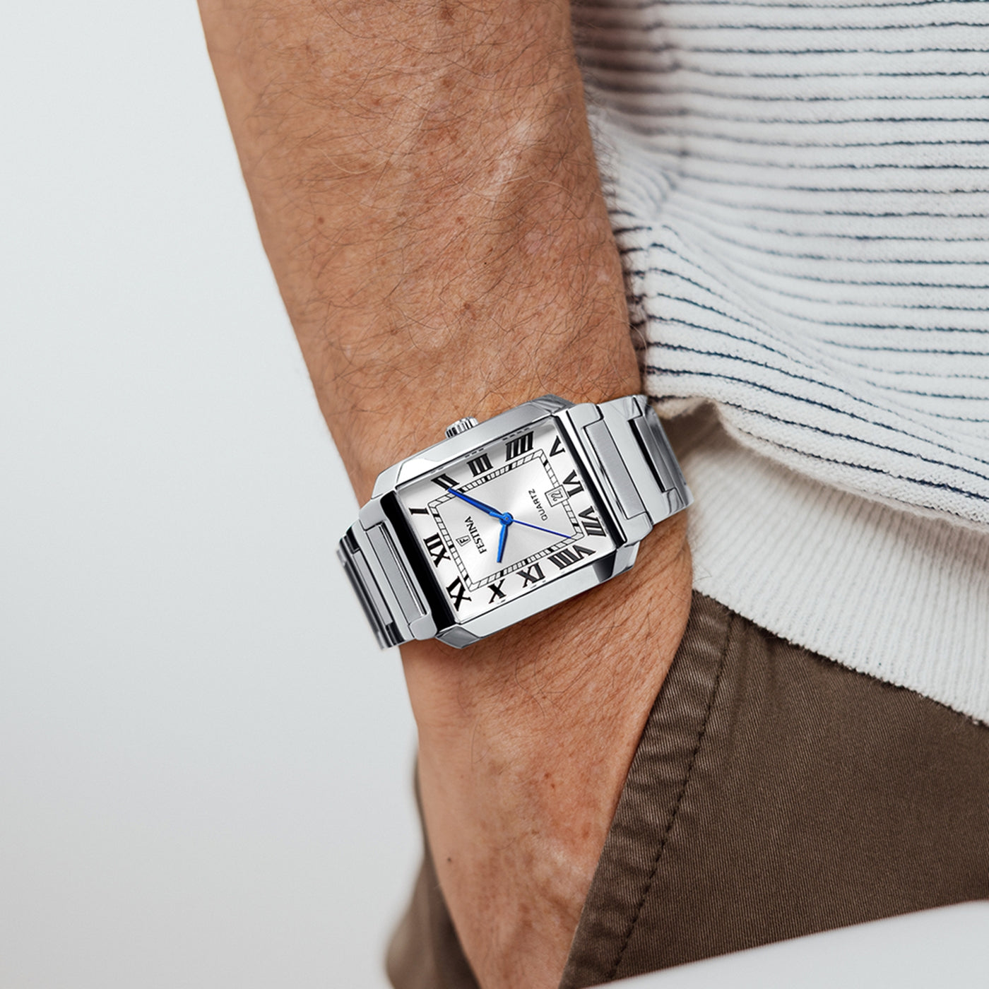 Festina On The Square Silver Watch F20677/1