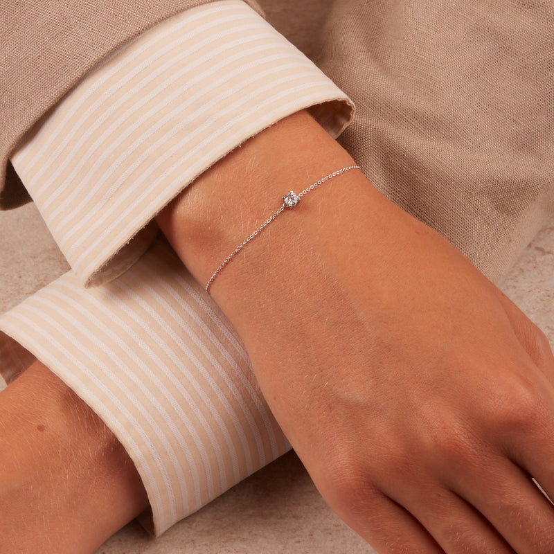 Blush 14 Karaat Witgouden Armband 2166WZI (Lengte: 18.00 cm)-zoom-
