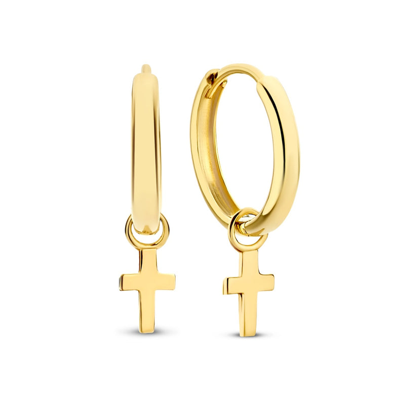 Isabel Bernard Monceau Solange 14 Carat Golden Hoop Earrings IB360154-zoom-