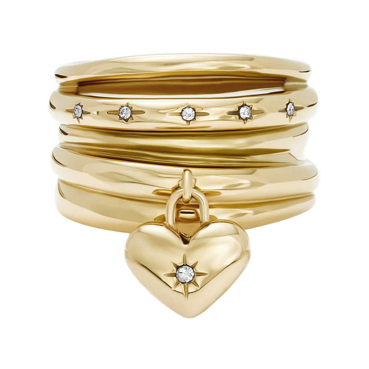 Fossil Sadie Gold Coloured Ring JF048347109