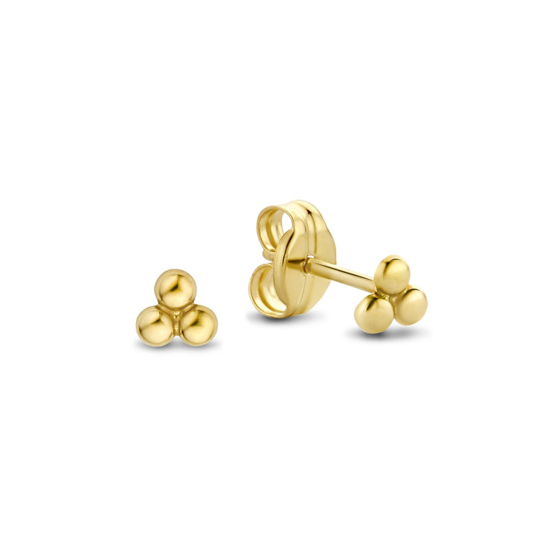 Isabel Bernard Rivoli Claire 14 Carat Golden Ear Studs IB360233-zoom-