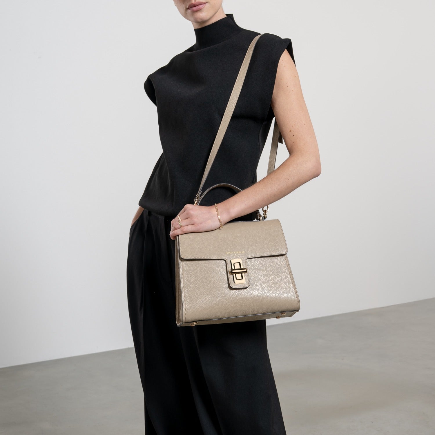Isabel Bernard Femme Forte Handbag Taupe IB21127-078
