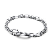 Pandora ME 925 Sterling Silver Openable Oval Link Chain Bracelet 594678C00