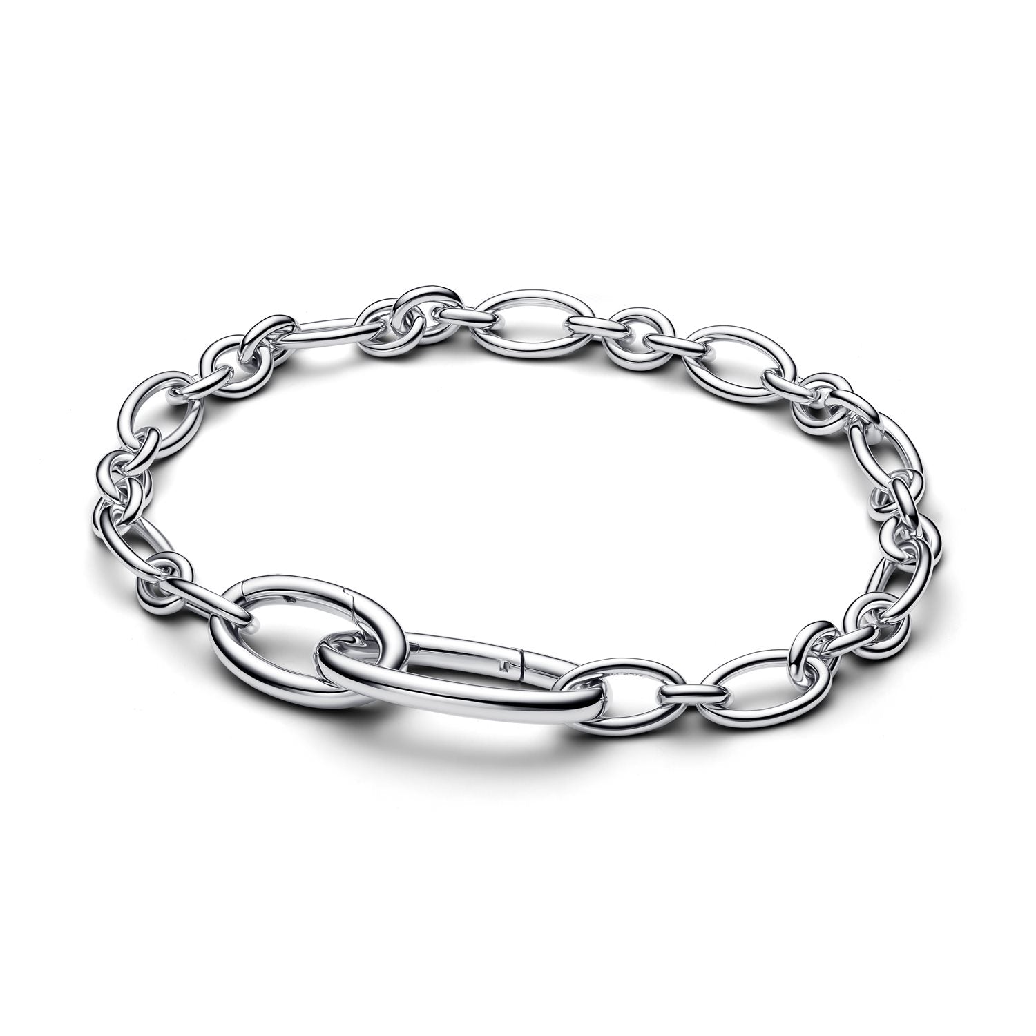 Pandora ME 925 Sterling Silver Openable Oval Link Chain Bracelet 594678C00