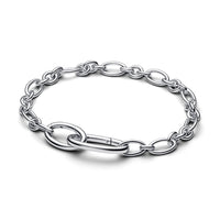 Pandora ME 925 Sterling Silver Openable Oval Link Chain Bracelet 594678C00