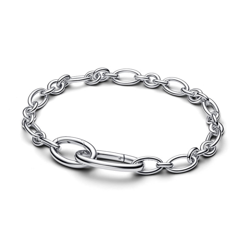 Pandora ME 925 Sterling Silver Openable Oval Link Chain Bracelet 594678C00-zoom-