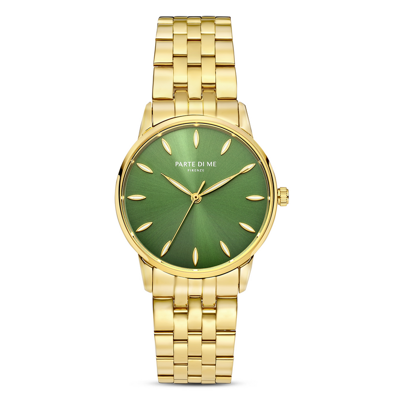 Parte Di Me Orologio round ladies watch gold coloured and green PDM09046-zoom-