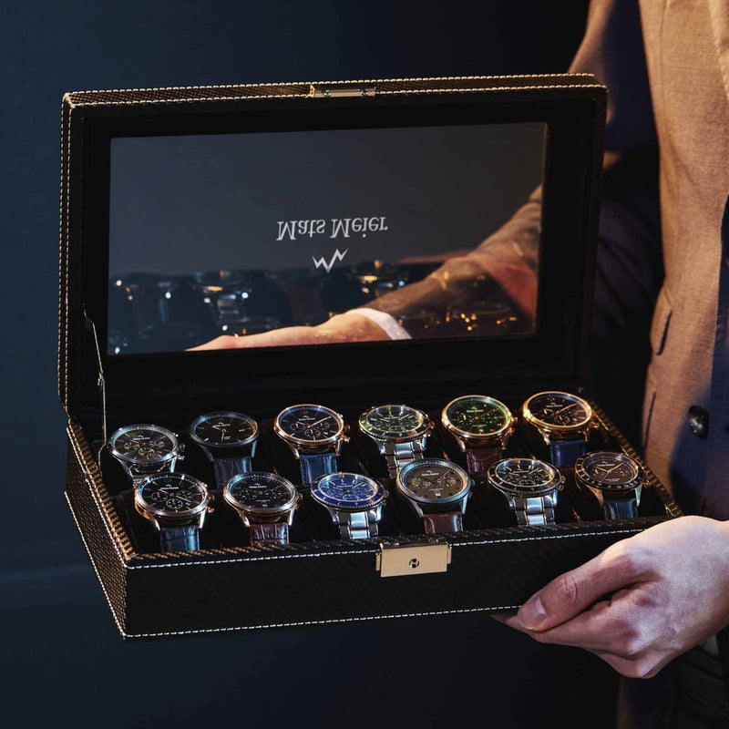 Mats Meier Mont Fort Black Watchbox voor 12 Watchs-zoom-