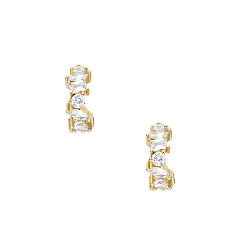 Fossil Ellis Brass Women's Earrings JA7297710-zoom-
