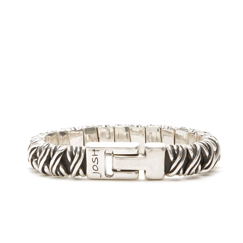 Josh Silver Bracelet 03441-BRA-L-zoom-