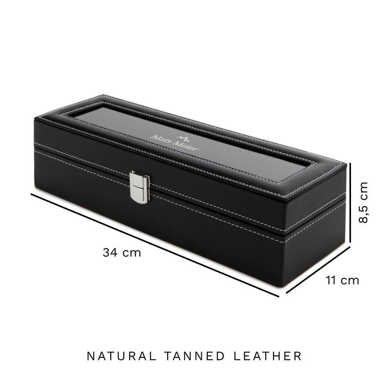 Mats Meier Mont Fort Black Watchbox voor 6 Watchs-zoom-