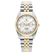Jacques du Manoir Inspiration Multifunction Silver and Gold-Coloured Stainless Steel Unisex Watch JWN06102