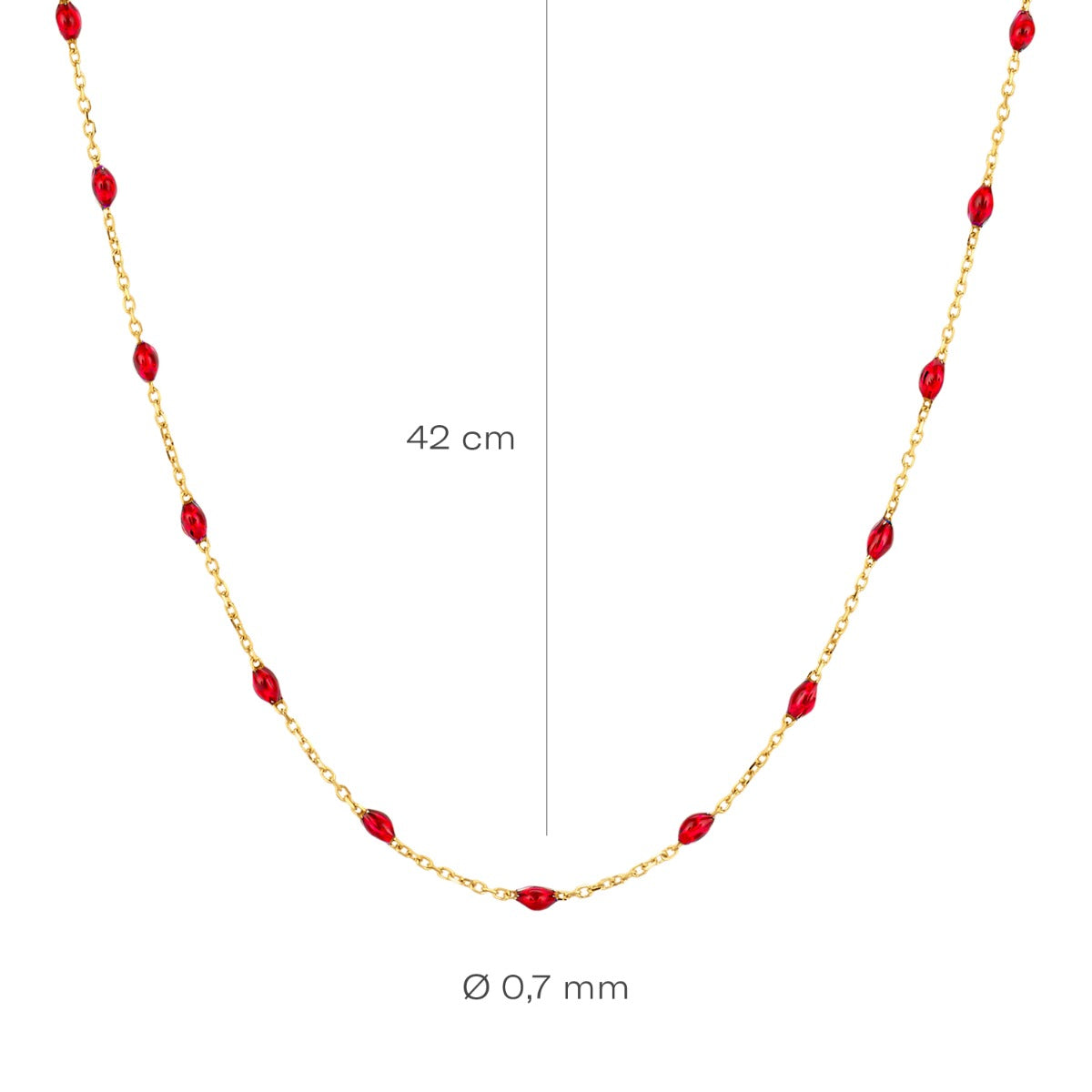 Blush 14 karat gold Necklace 3162YRR