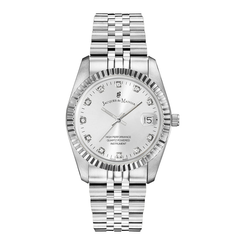 Jacques du Manoir Inspiration Silver Watch NRO.01-zoom-