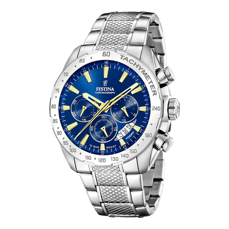 Festina Timeless Chrono Silver Watch F20668/2-zoom-
