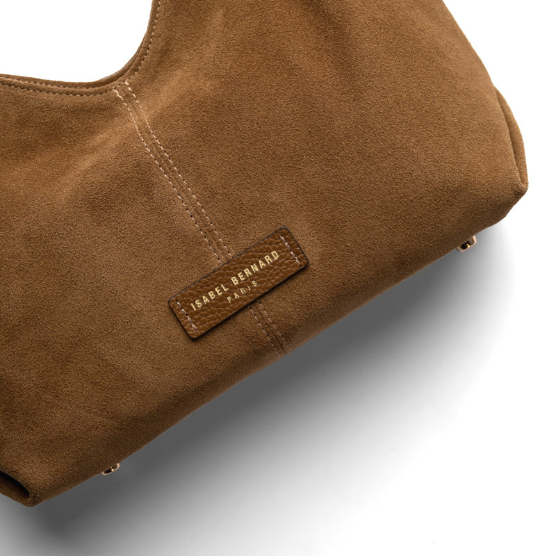 Isabel Bernard Honoré Grace mini brown suede handbag  IB21132-130-zoom-