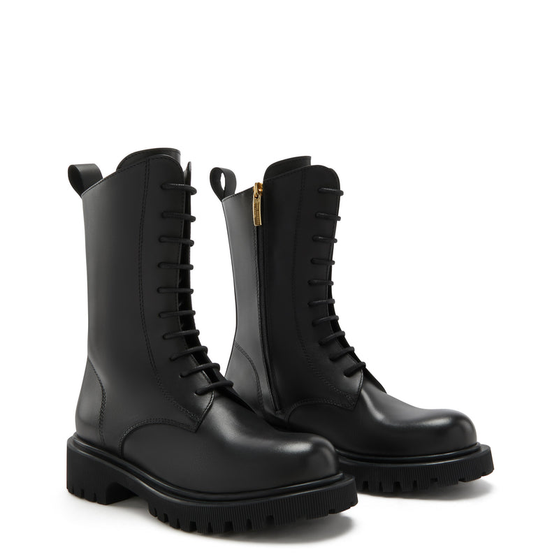Isabel Bernard Vendôme Myrthe Black Calfskin Lace-up boots IB53008-01-36-zoom-