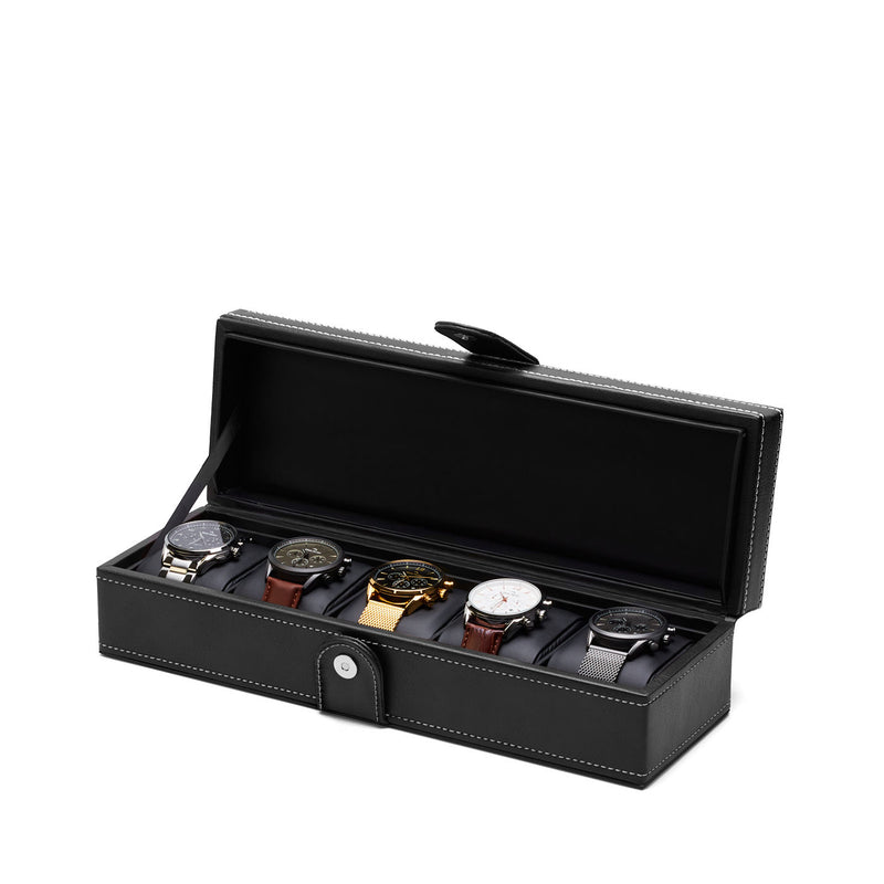 Mats Meier Mont Fort Black Watchbox voor 5 Watchs-zoom-