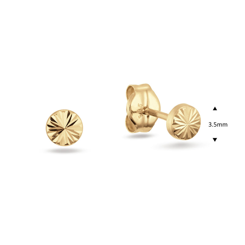 Jackie Gold Soleil 14 Karat Gold Ear Studs 585 JKE25.523-zoom-