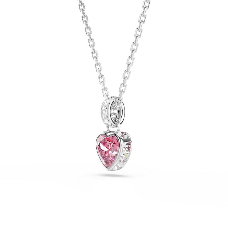 Swarovski Chroma Silver-Tone Necklace with Pink Accents 5757789-zoom-