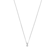 Isabel Bernard De la Paix Emily 14 Carat Whitegold Necklace | diamond 0.05 ct | IBD350014