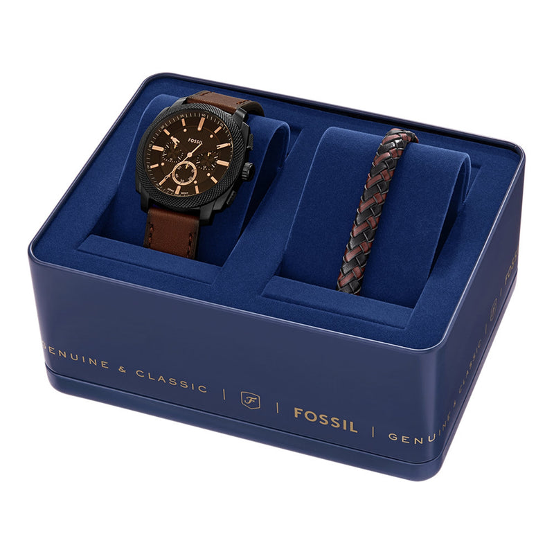Fossil Machine Black Men's Watch FS6102SET-zoom-