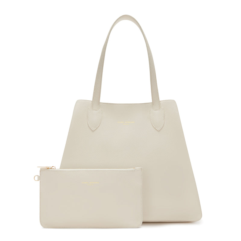 Isabel Bernard Honoré Francine Crème Kalfsleren Shopper IB25048-zoom-