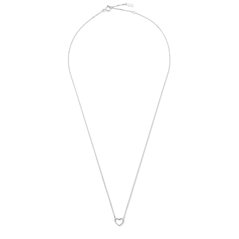 Isabel Bernard Saint Germain Amore 14 Carat White Golden Necklace IB340076-zoom-
