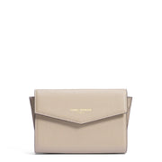 Isabel Bernard Honoré Lina Beige Clutch With Detachable Shoulder Chain IB21135-072