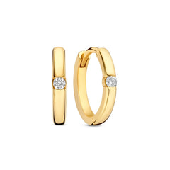 Isabel Bernard De la Paix Mia 14 Karat gold earring with diamond 0.06 carat IBD360037