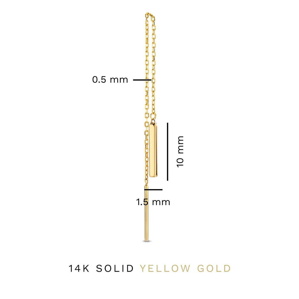 Isabel Bernard Le Marais Rosalie 14 Carat Golden Drop earrings IB360214