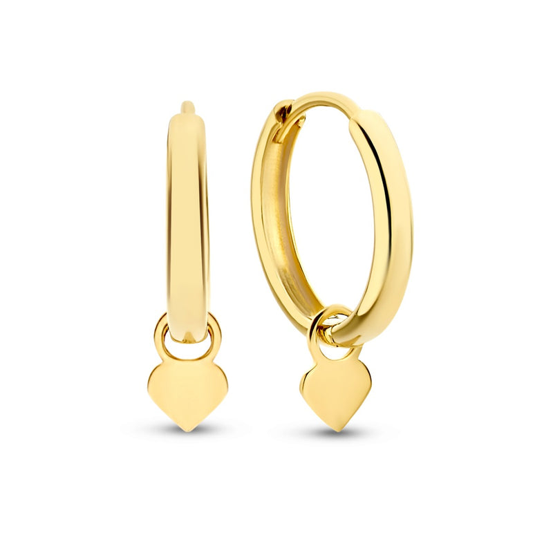 Isabel Bernard Belleville Amore 14 Carat Golden Hoop Earrings IB360155-zoom-